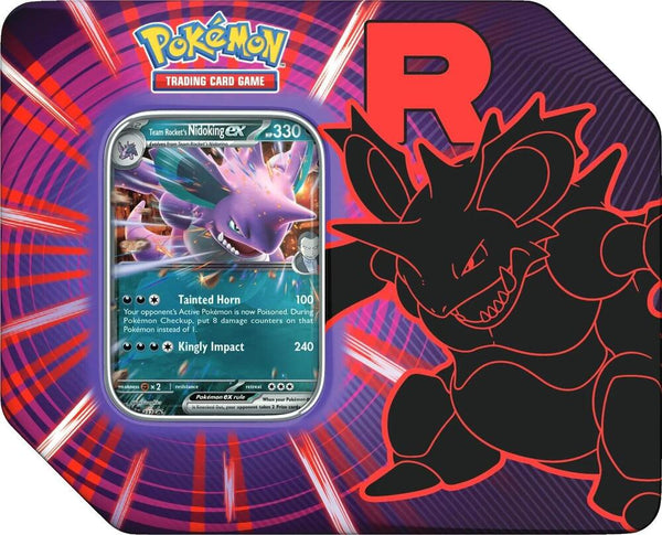 Pokémon TCG - Team Rocket Tin - Team Rocket's Nidoking ex