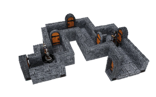 WarLock Tiles - Dungeon Tiles - 1" Straight Walls Expansion