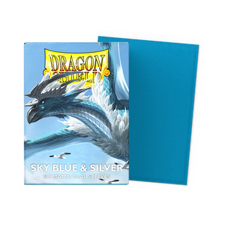 Deck Sleeves - Dragon Shield - Matte Dual - Sky Blue & Silver (100 Ct.)