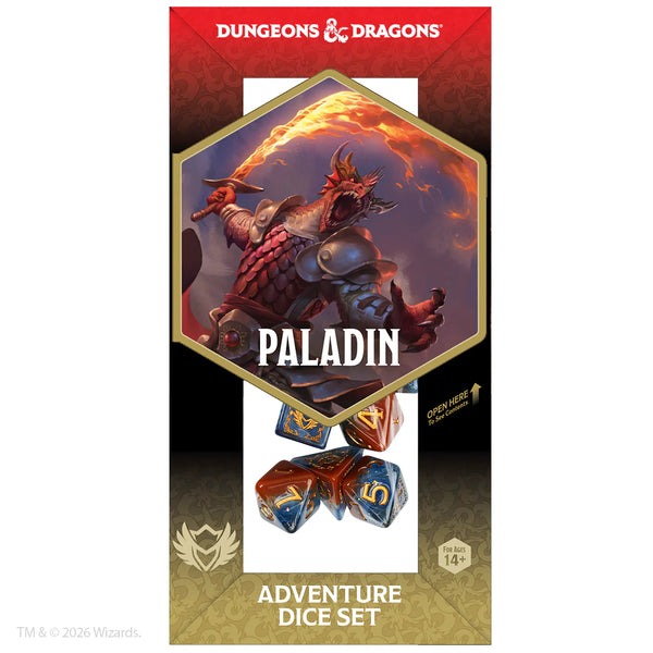 Dice - Sirius - Polyhedral RPG Set (14 ct.) - 16mm - Adventure Dice - Paladin Orange/Blue