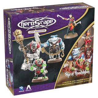 Heroscape - Army Expansion - Crimson Widow and Dreadnoughts of Caraway Cavern