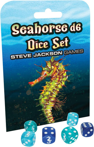 Dice - Steve Jackson Games - D6 Set (6 ct.) - 16mm - Seahorse