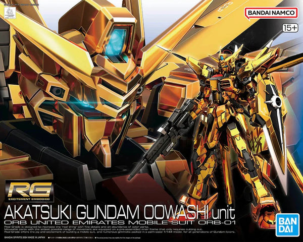 Bandai Hobby - Mobile Suit Gundam SEED Destiny - RG Akatsuki Gundam Oowashi Unit 1/144 Model Kit