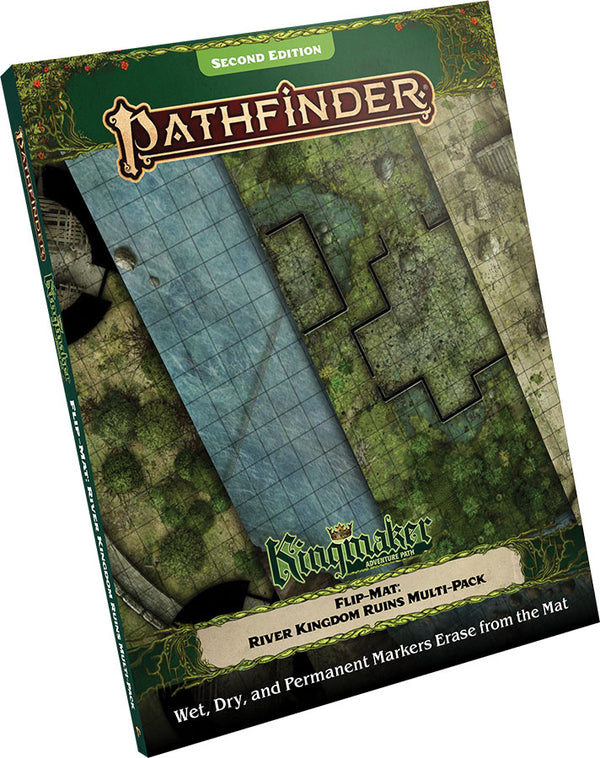 Pathfinder 2E (Second Edition) RPG - Kingmaker Adventure Path - River Kingdom Ruins Flip-Mat Multi-Pack