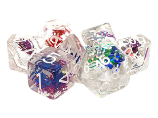 Dice - Old School - Polyhedral Set (7 ct.) - Animal Kingdom - Spider - Colorful