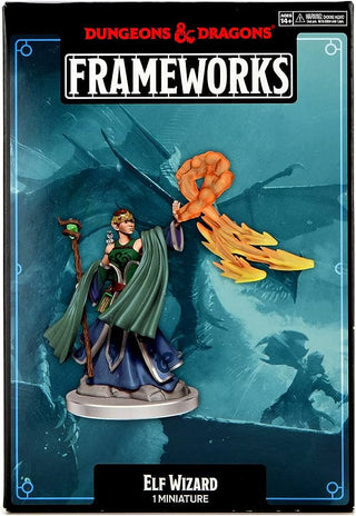 D&D - Frameworks Miniatures - Elf Wizard Female