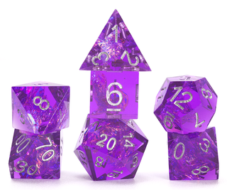 Dice - Sirius - Polyhedral RPG Set (7 ct.) - 16mm - Sharp Fairy Purple