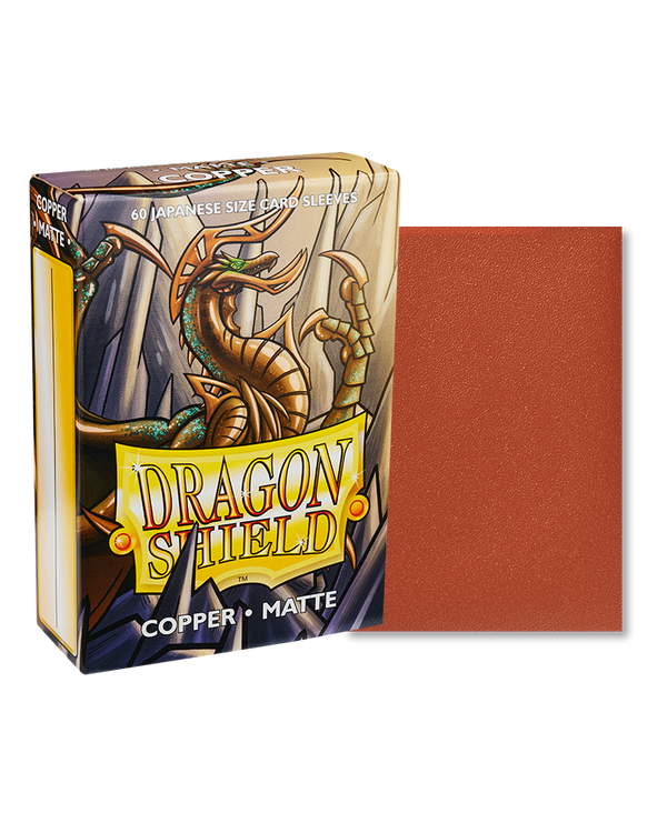 Deck Sleeves (Small) - Dragon Shield - Japanese - Matte - Copper (60 ct.)