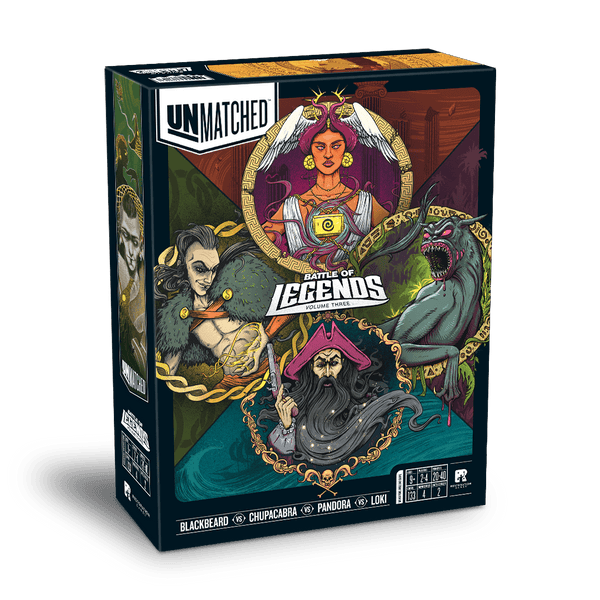 Unmatched - Battle of Legends Vol. 3 - Blackbeard, Chupacabra, Pandora, Loki
