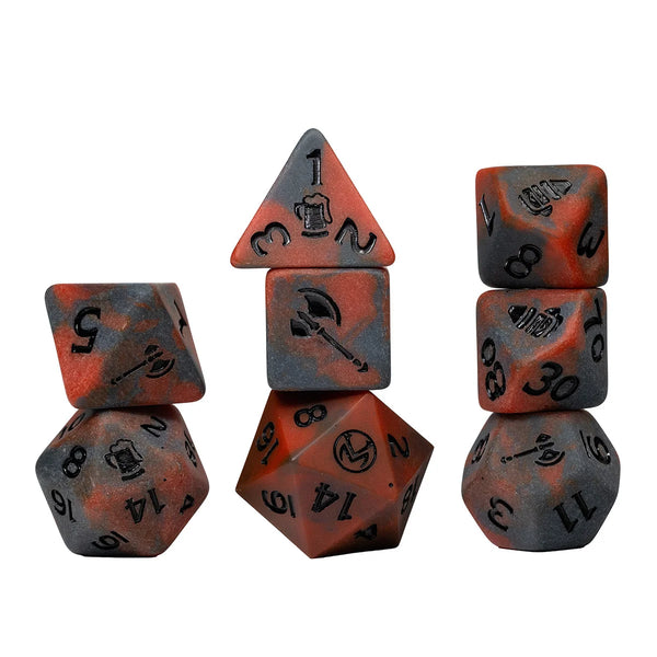 Dice - Sirius - Polyhedral RPG Set (8 ct.) - 16mm - Vox Machina Adventure Dice - Grog Strongjaw