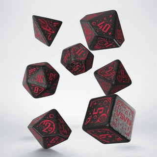 Dice - Q-Workshop - Polyhedral Set (7 ct.) - 16mm - Space Dice Set - Voyager