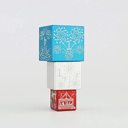 Dice - Sirius - D6 Set (3 ct.) - 6-Sided Stackable - Fireworks