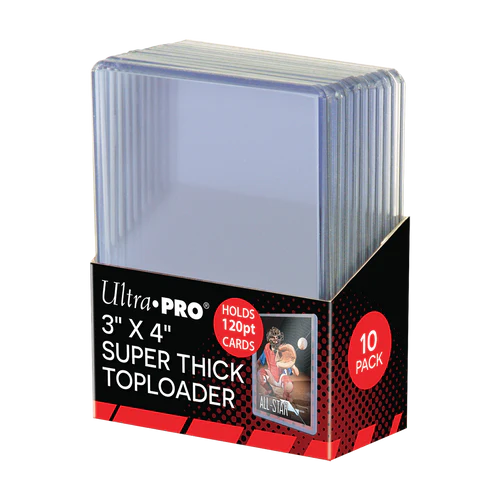 Ultra Pro - Card Storage - Toploaders - 3" x 4" Super Thick 120 pt. Card Holder (10 ct.)