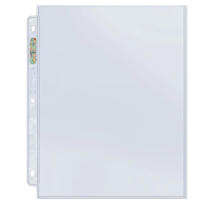 Ultra Pro - Card Storage - Pages - 1-Pocket Platinum Page with 8-1/2" x 11" Pocket (100 ct.)