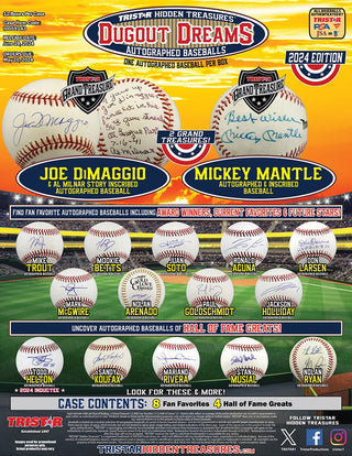 2024 Tristar Hidden Treasures Dugout Dreams Autographed Baseball Box