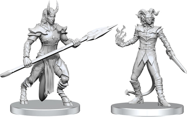 Pathfinder Battles Deep Cuts - Unpainted Miniatures - Vordine (Infantry Devil) & Pitborn Rogue