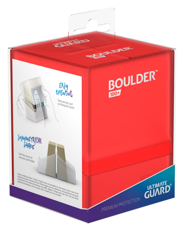 Deck Box - Ultimate Guard - Boulder Deck Case 100+ - Ruby