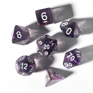 Dice - Sirius - Polyhedral RPG Set (7 ct.) - 16mm - Treasure Series - Amethyst