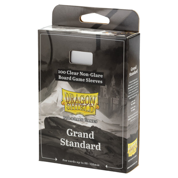 Board Game Sleeves - Dragon Shield - Clear Non-Glare - Grand Standard (88 x 126mm) (100 ct.)