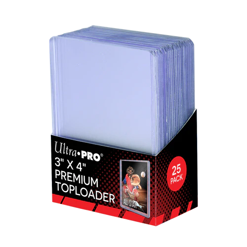 Ultra Pro - Card Storage - Toploaders - 3" x 4" Clear Premium 35 pt. Card Holder (25 ct.)