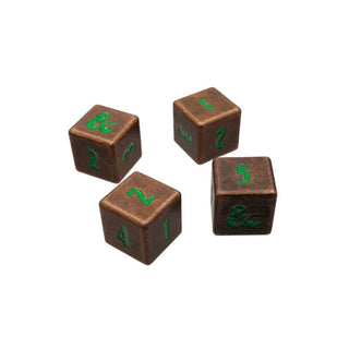 Dice - Ultra Pro - D6 Set (4 ct.) - Heavy Metal - Dungeons & Dragons - Copper/Green