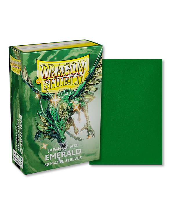 Deck Sleeves (Small) - Dragon Shield - Japanese - Matte - Emerald (60 ct.)