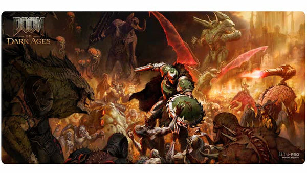Playmat - Ultra Pro - Stitched Edge - Doom: The Dark Age (Bethesda) - Doom Onslaught Extended 1