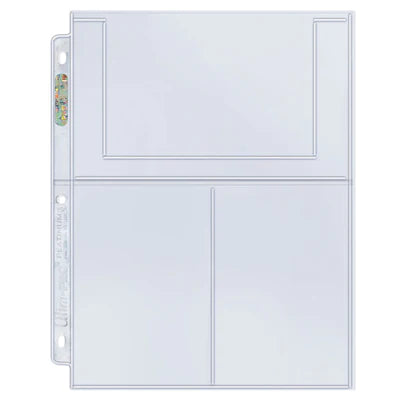 Ultra Pro - Card Storage - Pages - 3-Pocket Platinum Page for 4" x 6" Photos (100 ct.)