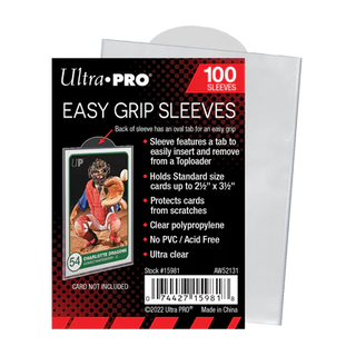 Ultra Pro - Card Storage - Easy Grip Sleeves - 2-1/2" X 3-1/2" Card Sleeves (100 ct.)