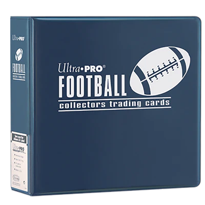 Ultra Pro - Card Storage - Binder - 3" D-Ring Album - Football - Blue