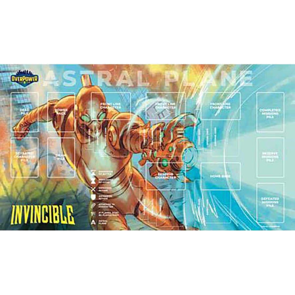(NOT FOR SALE UNTIL 08/28/2026) Playmat - OverPower Card Game - Invincible: Robot