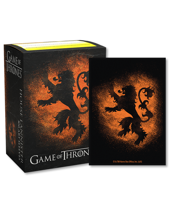 Deck Sleeves - Dragon Shield - Art - Brushed - Game of Thrones: House Lannister (100 ct.)