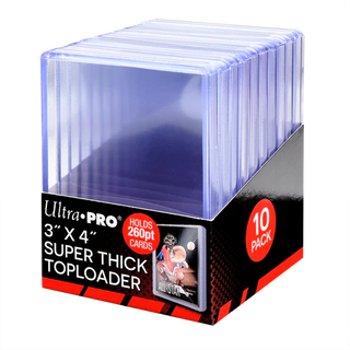 Ultra Pro - Card Storage - Toploaders - 3" x 4" Super Thick 260 pt. Card Holder (10 ct.)