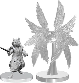 Pathfinder Battles Deep Cuts - Unpainted Miniatures - Procyal (Raccoon Agathion) & Zoaem (Ring Archon)