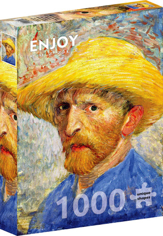 Van Gogh: Self-Portrait with a Straw Hat - Jigsaw Puzzle (1000 Pcs.)