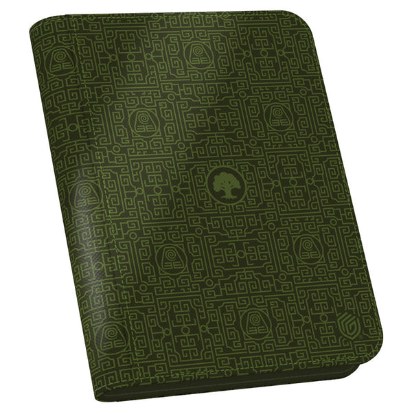 Binder - Ultimate Guard - 4 Pocket Zipfolio  - Magic the Gathering - Avatar The Last Airbender - Mana Symbol Green
