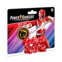 Power Rangers RPG - Dice Set (7 Ct. + Coin) - Red