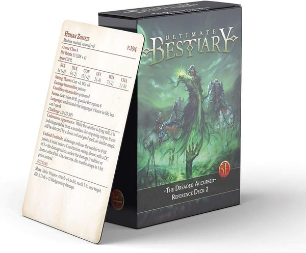 RPG (5E) - Ultimate Bestiary - The Dreaded Accursed - Reference Deck 2