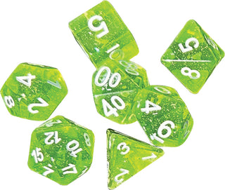 Dice - Goodman Games - Polyhedral RPG Set (14 ct.) - Greenstone Shards