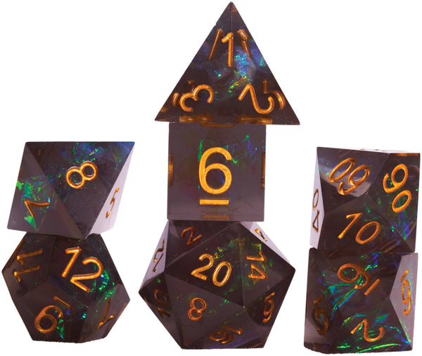 Dice - Sirius - Polyhedral RPG Set (7 ct.) - 16mm - Sharp Fairy Night