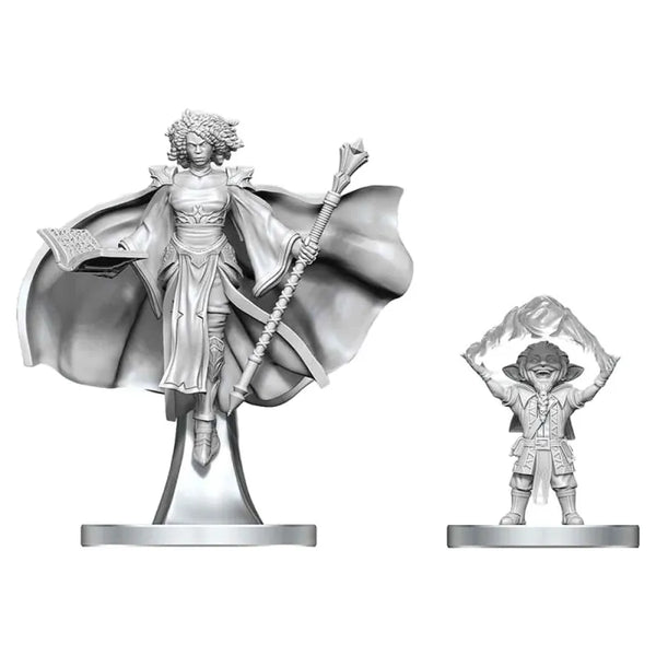 (NOT FOR SALE UNTIL 08/26/2026) D&D - Nolzur's Marvelous Unpainted Miniatures - Gnome Warlock & Aasimar Wizard