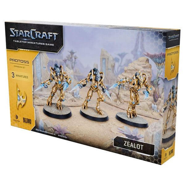 (NOT FOR SALE UNTIL 08/07/2026) StarCraft Tabletop Miniatures Game - Protoss Zealot Expansion Set