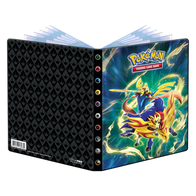 Binder - Ultra Pro - 4-Pocket Portfolio - Pokémon - Sword and Shield 12.5 - Crowned Sword Zacian and Crowned Shield Zamazenta