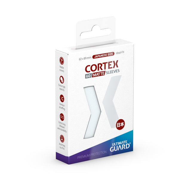 Deck Sleeves (Small) - Ultimate Guard - Cortex - Japanese - Matte Transparent (60 ct.)