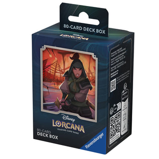 Deck Box - Ravensburger - 80 Card Deck Box - Disney Lorcana TCG - Rise of the Floodborn B - Mulan