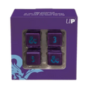 Dice - Ultra Pro - D6 Set (4 ct.) - Heavy Metal - Dungeons & Dragons - Underdark (Royal Purple/Sky Blue)