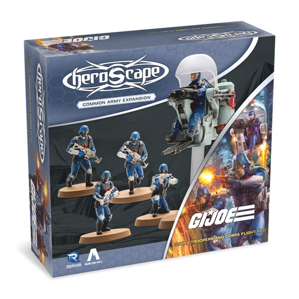 Heroscape - G.I. Joe - Cobra Troopers & Cobra Flight Pod Army Expansion