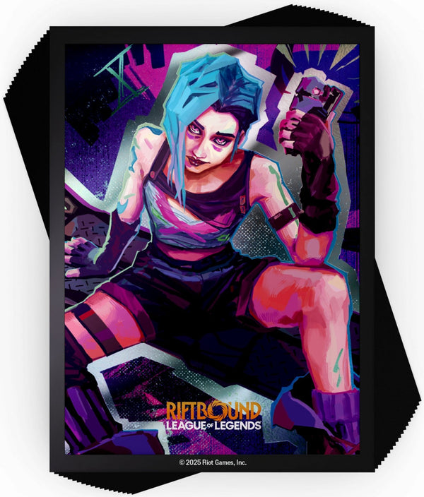 Deck Sleeves - UVS Games - Origins Art Sleeves - Riftbound League of Legends TCG - Jinx (100ct.)