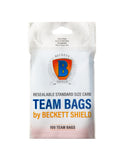 Beckett Shield - Card Storage - Soft Sleeves - Resealable Team Bags Sleeves (100 ct.)