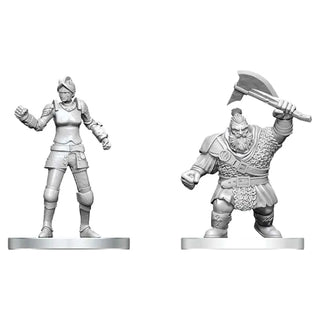 (NOT FOR SALE UNTIL 08/26/2026) D&D - Nolzur's Marvelous Unpainted Miniatures - Cultist of Bane & Dwarf Zhentilar Soldier